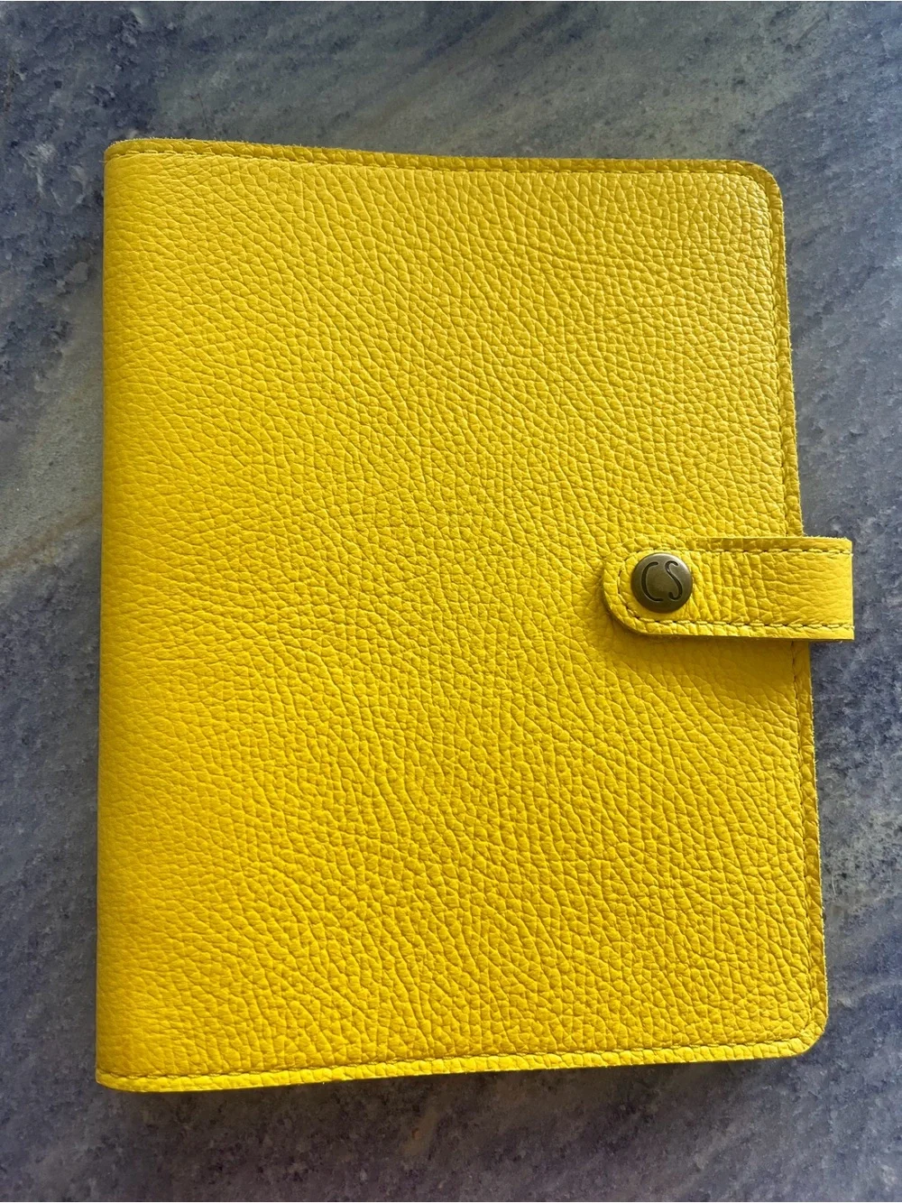 New Chic Sparrow A5 Number 10 TN Folio Leather Secret Garden Buttercup Yellow